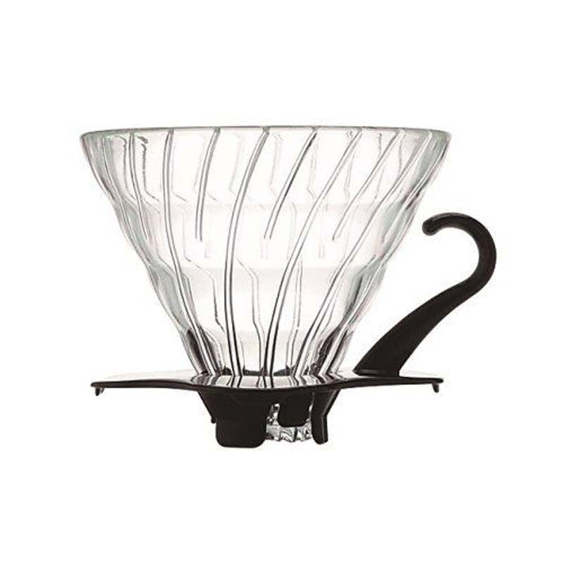 HARIO V60 GLASS DRIPPER 02 - BLACK