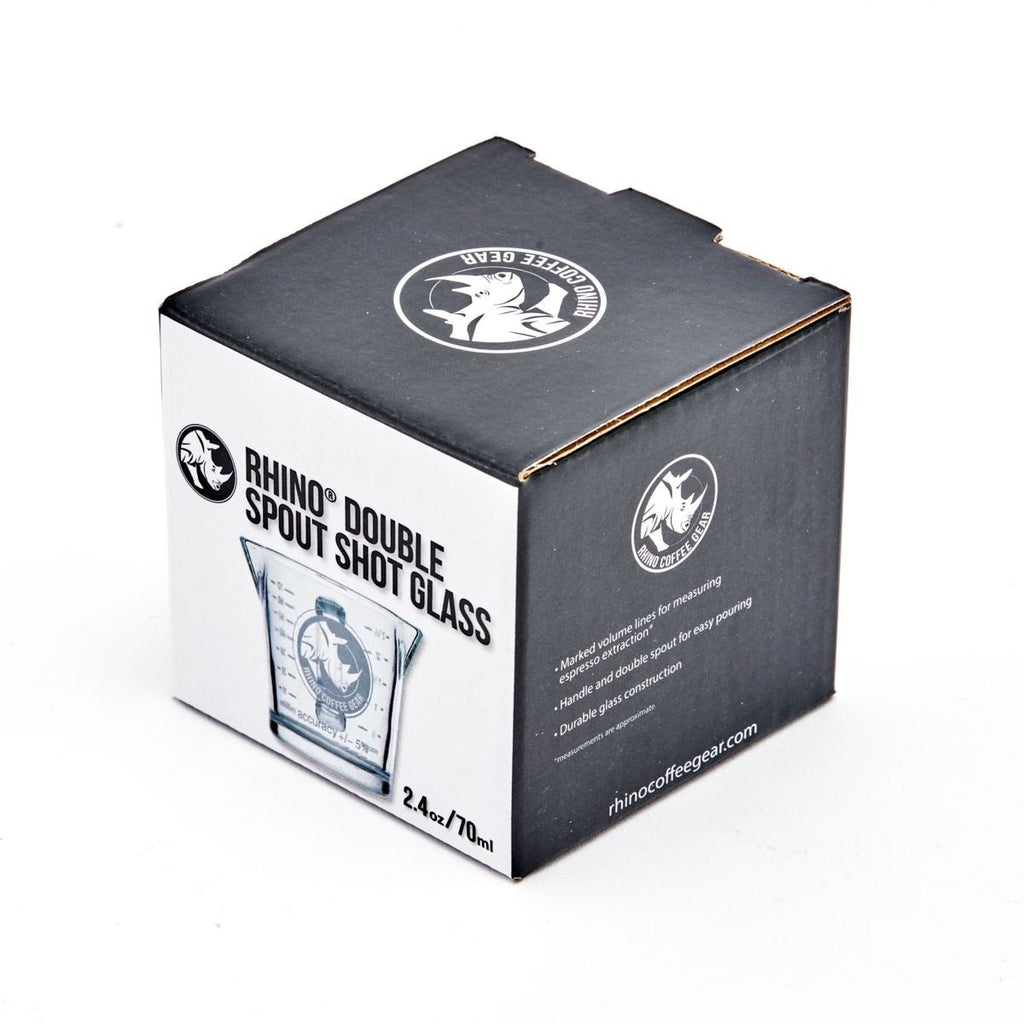 RHINO SHOT GLASS - DOUBLE SPOUT